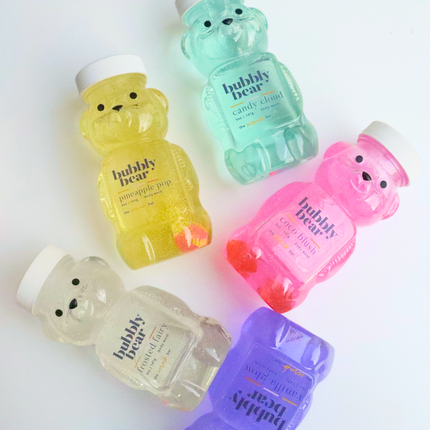 Vanilla Scented Body Wash - Bear Bottle Gif