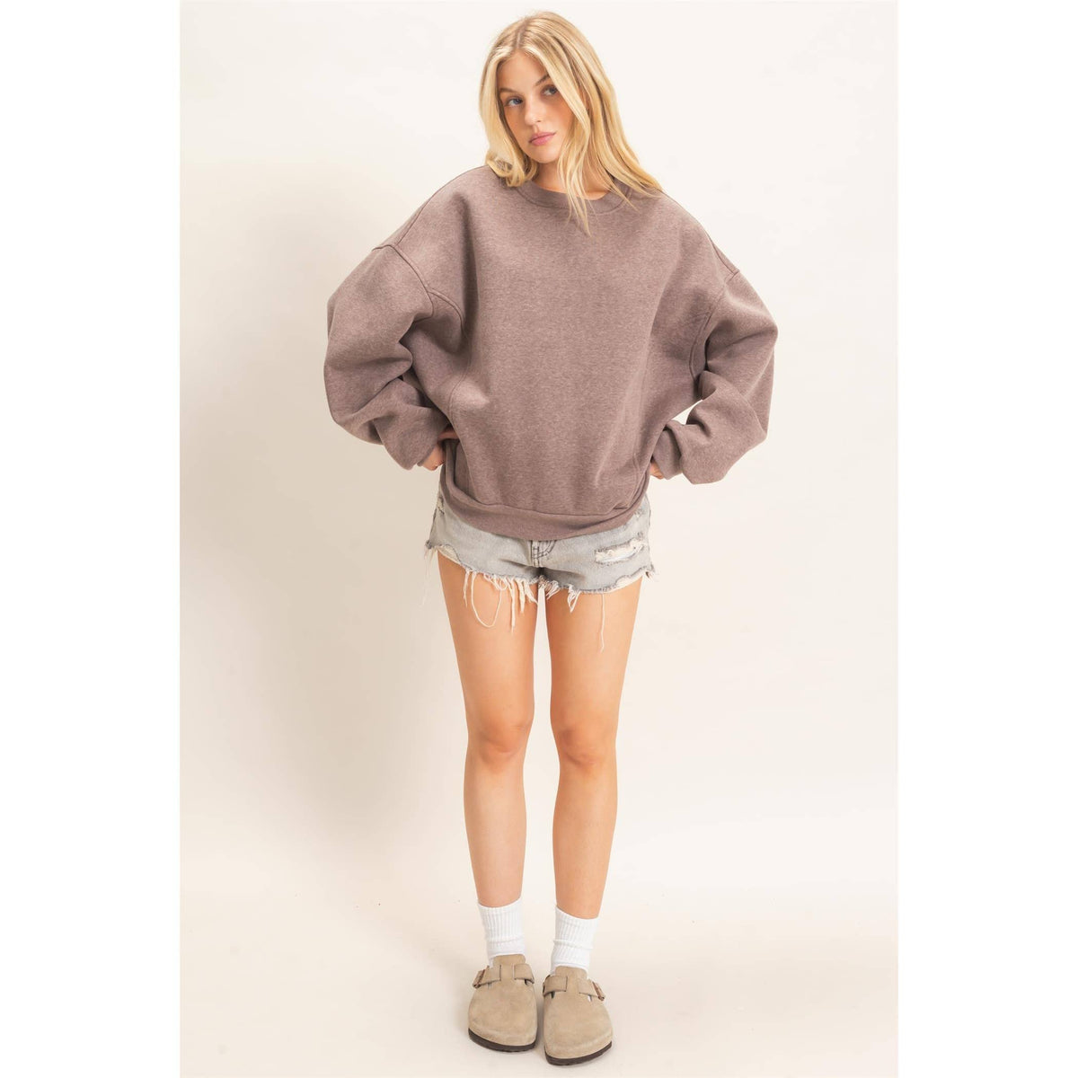 Oversized Dropped Shoulder Sweatshirt