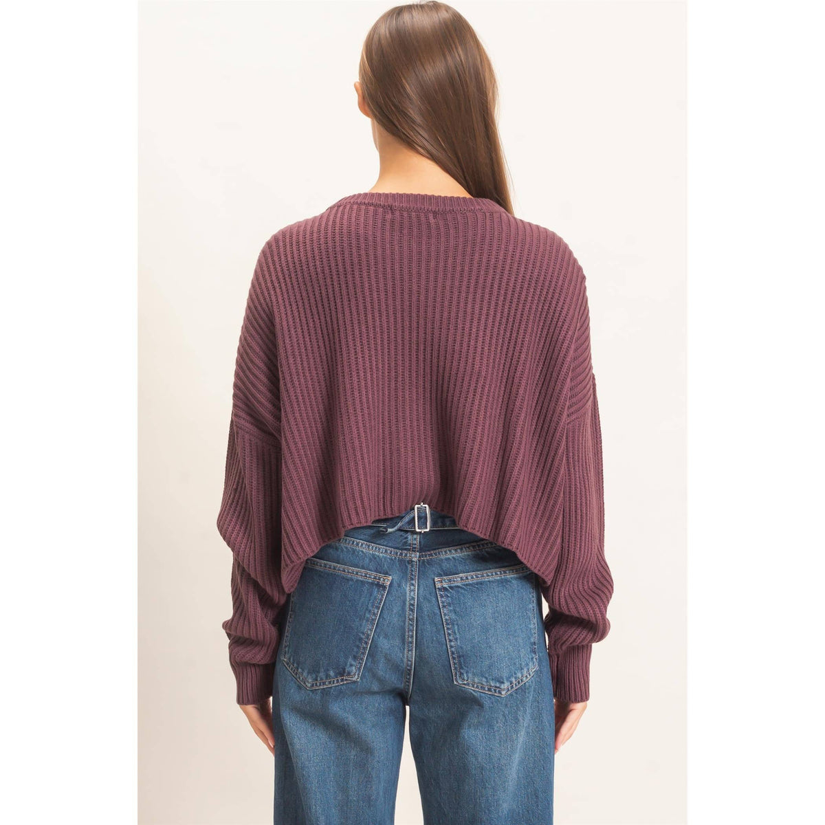 Oversized Cropped Sweater
