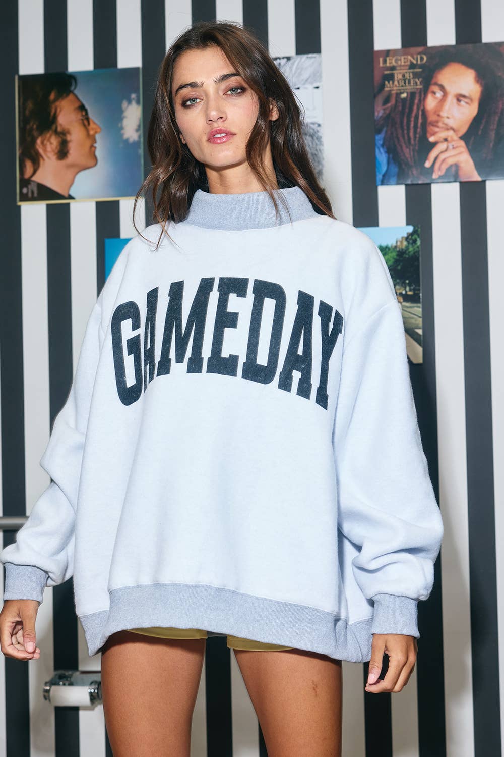 IT2594-FOOTBALL 'FOOTBALL & GAMEDAY' Reversible Sweatshirt