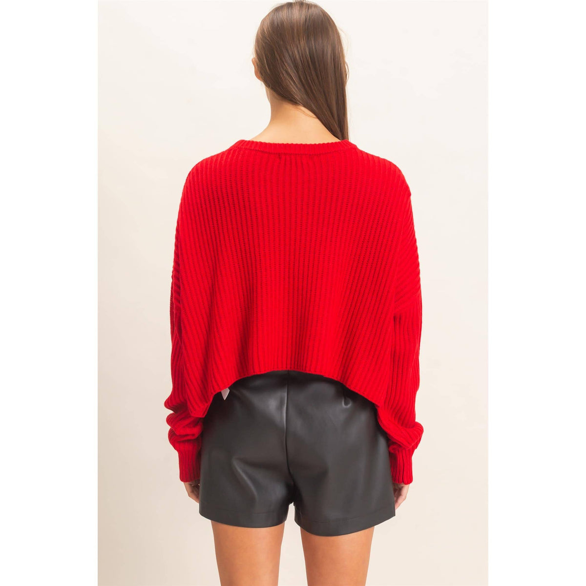 Oversized Cropped Sweater