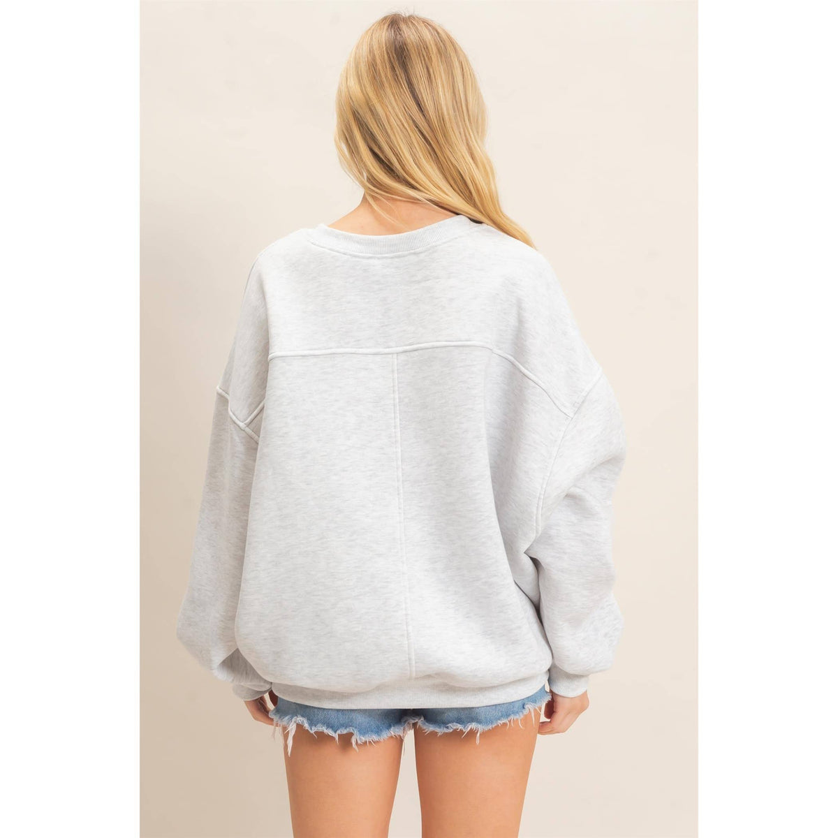Oversized Dropped Shoulder Sweatshirt