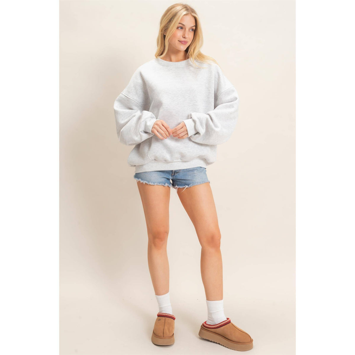 Oversized Dropped Shoulder Sweatshirt