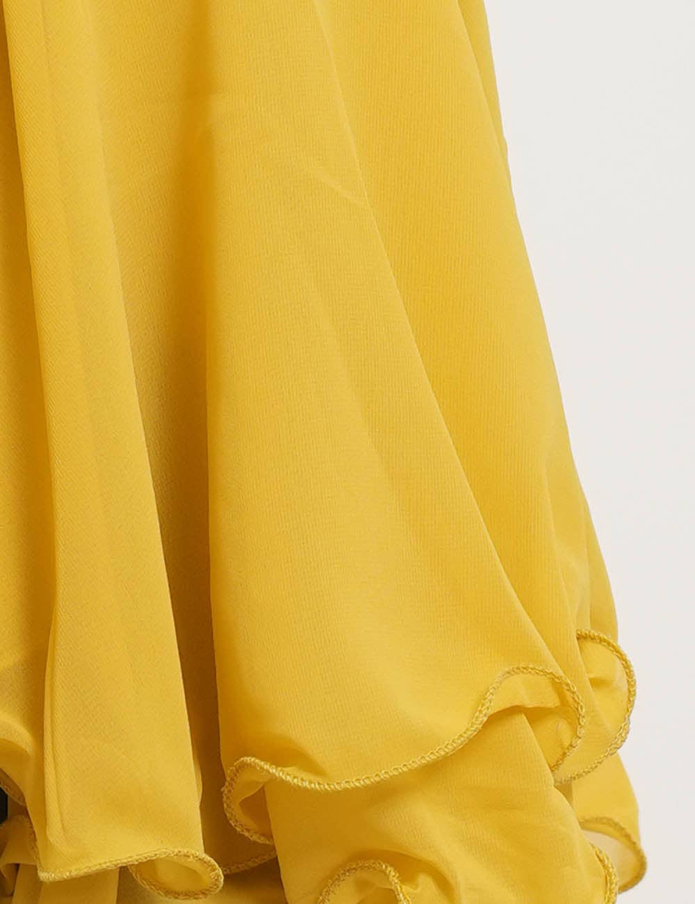 Ladies Chiffon Square Neck Tiered Ruffle Cami Top