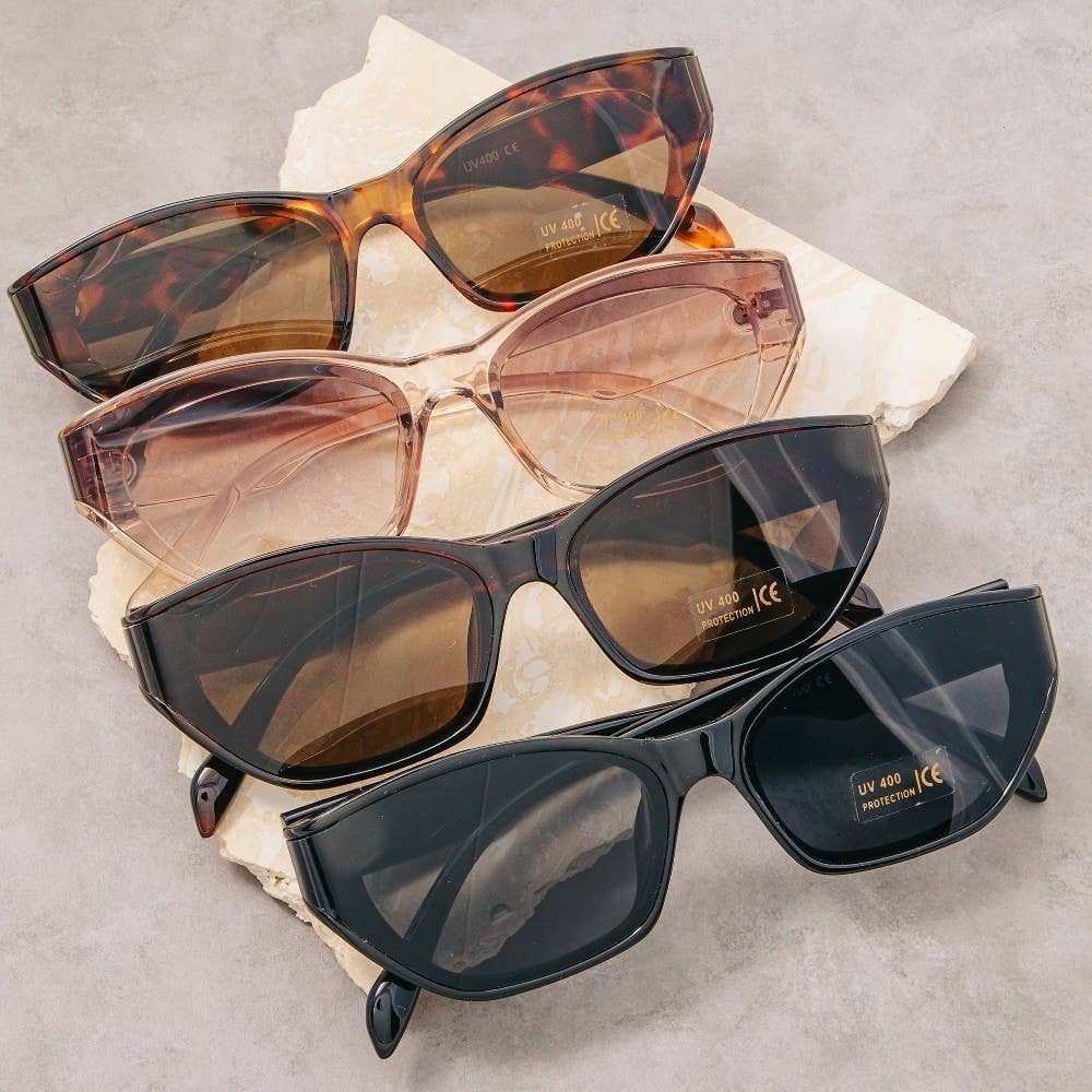 Assorted Uv400 Tortoise Frame Sunglasses Set