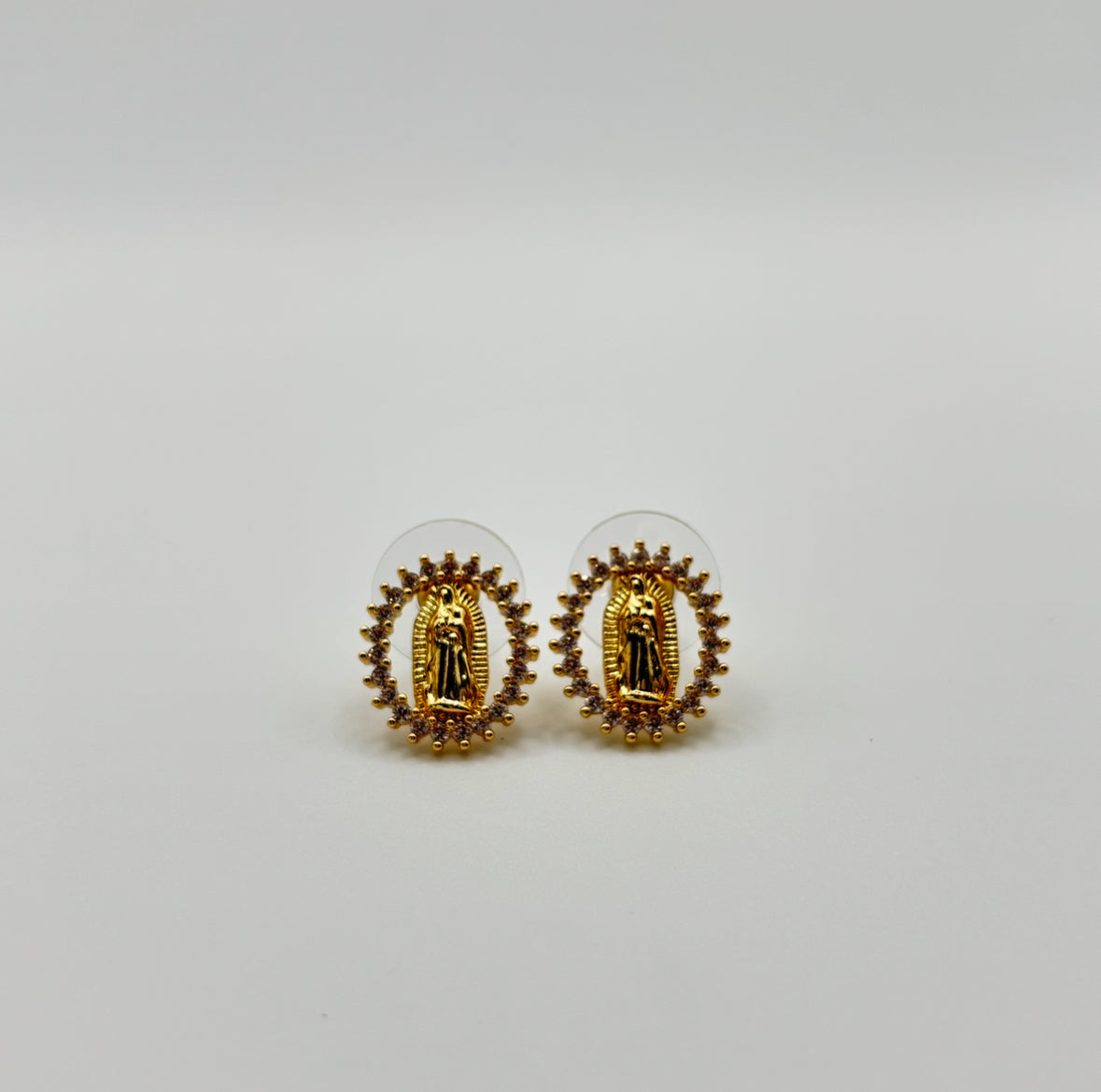 Gold Jesus Earrings