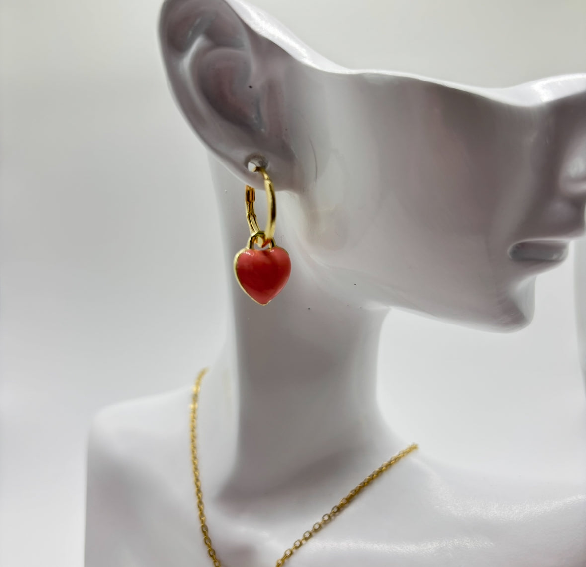 Heart Drop Earrings