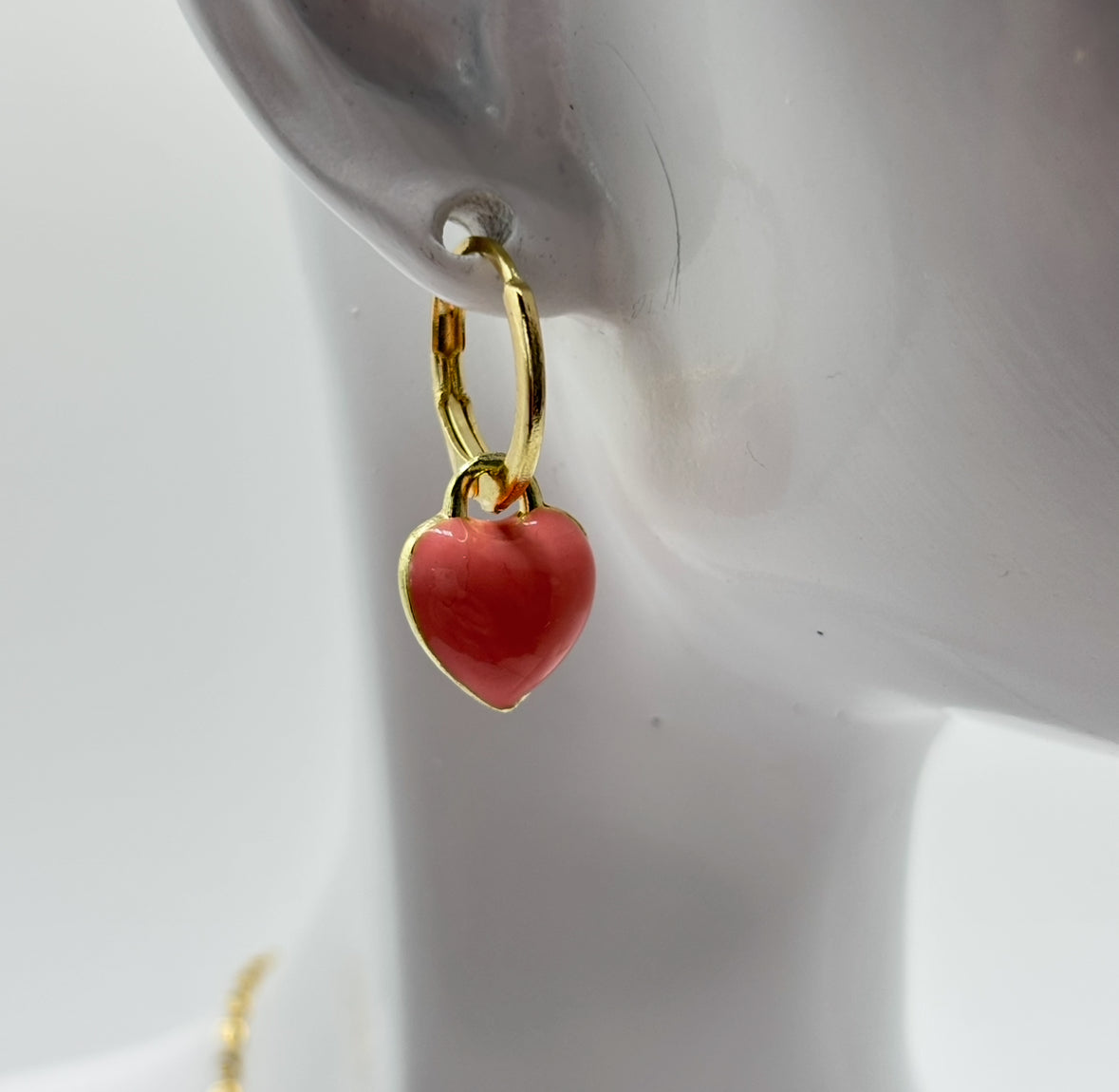 Heart Drop Earrings