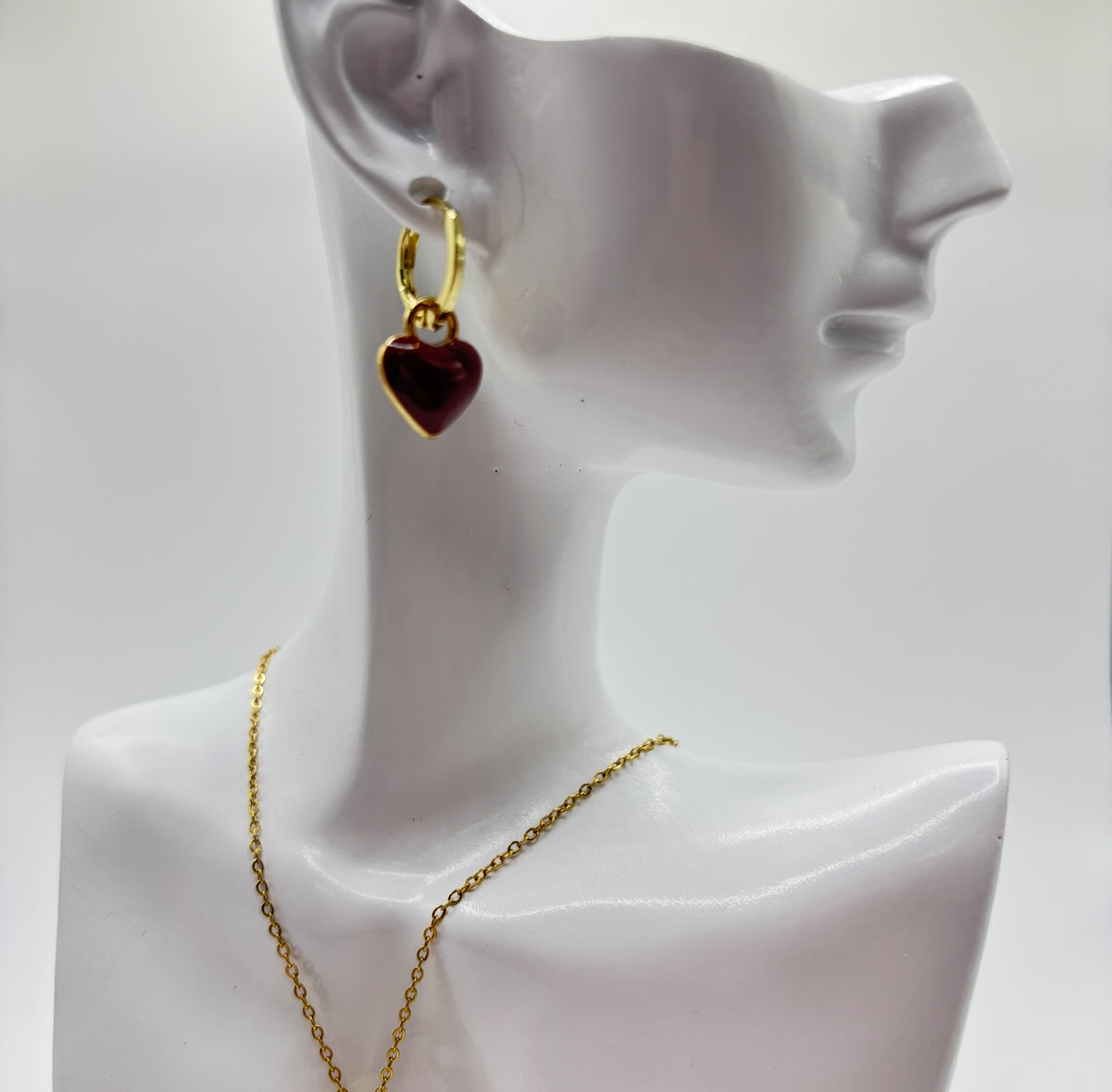 Heart Drop Earrings