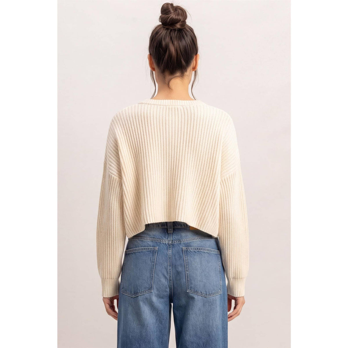 Oversized Cropped Sweater
